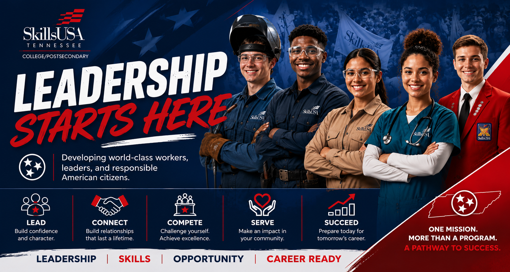 Leadership Starts Here Banner